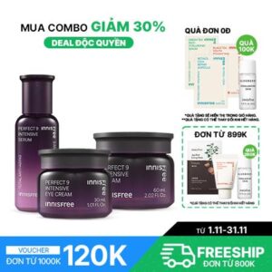 Bộ Sản Phẩm Chống Lão Hóa Perfect 9 Intensive Serum And Cream And Eyecream Combo