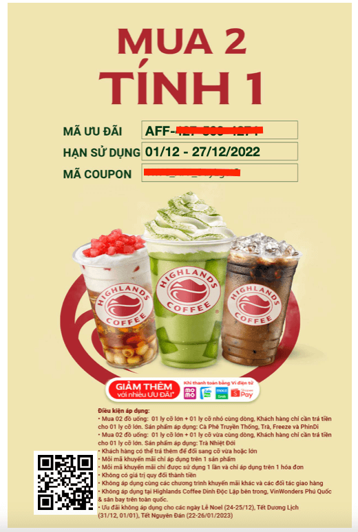 Highlands khuyến mãi: Tìm hiểu các ưu đãi hấp dẫn trong tháng này Highlands khuyến mãi: Tìm hiểu các ưu đãi hấp dẫn trong tháng này