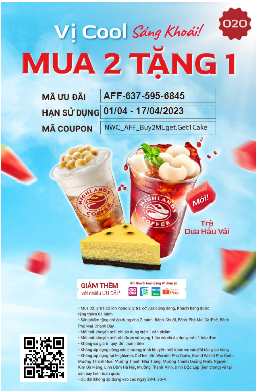 Highlands khuyến mãi: Tìm hiểu các ưu đãi hấp dẫn trong tháng này Highlands khuyến mãi: Tìm hiểu các ưu đãi hấp dẫn trong tháng này