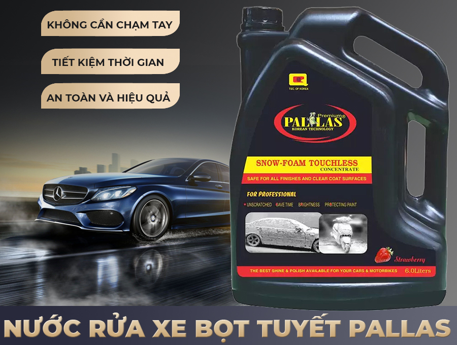 Nước Rửa Xe Không Chạm Pallas - Giải Pháp Hiện Đại