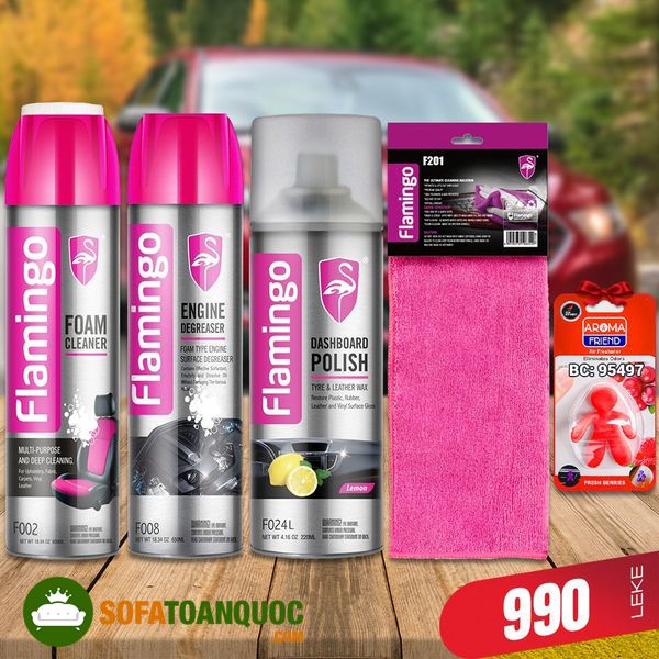 Giới thiệu xịt khử mùi ô tô Flamingo và công dụng