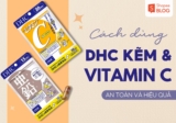 Chế độ ăn uống kết hợp với viên uống DHC ngừa mụn mờ thâm