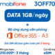 SIM MobiFone 3OFF70